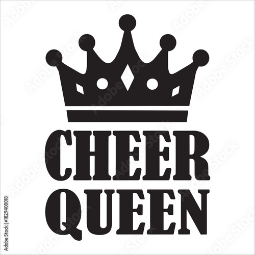 Cheer Queen Crown Icon For Team Spirit