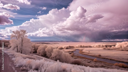 Cotton Candy Skies Over a Ghostly River Valley
Infrared Wyoming: A Dreamlike Storm Approaching