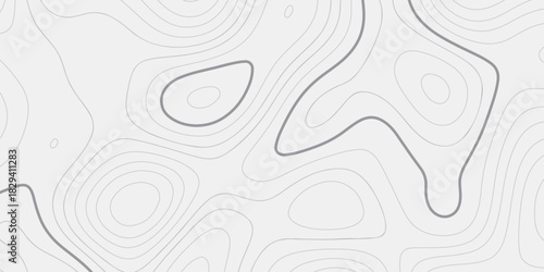 High-Precision Terrain Blueprint Drawing – Layered Contour Lines Depicting Slope, Height & Geological Formation