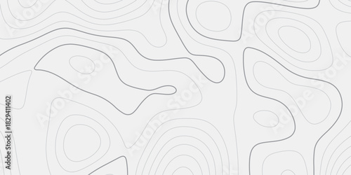 Flowing Contour Ridge & Valley Linework – Infinite Repeat Topographic Terrain Map for Visualization & Graphic Surfaces