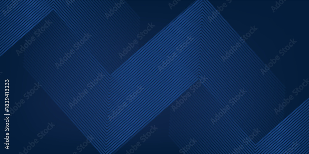 Obraz premium Dark blue background. Modern line stripes curve abstract presentation background. Luxury paper cut background. Abstract decoration, golden pattern, halftone gradients, 3d Vector illustration