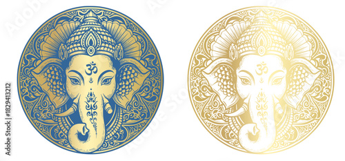 Ganesha Vector Illustration, Lord Ganesha Line Art, Minimalist Ganesha Vector, Hindu God Ganesha Artwork, Sacred Ganesha Vector Design, Elegant Ganesha Outline, Traditional Ganesha Vector.