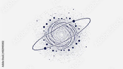 Abstract particle network orbit science technology
