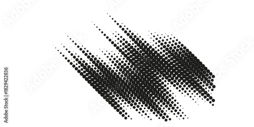 Modern halftone pattern with dynamic gradient effect, perfect for adding texture and visual interest to backgrounds and design elements. Abstract art dot design
