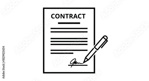 Scroll and Quill Icon – Vintage Writing, Manuscript & Literature Symbol