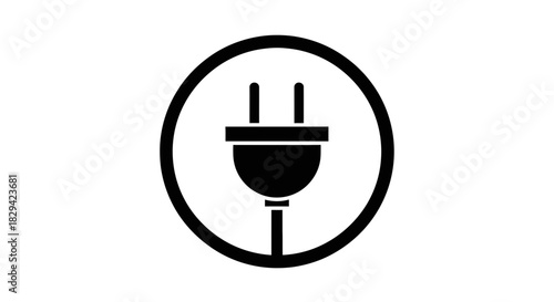 Electric Plug Icon – Power Connector, Energy & Charging Symbol