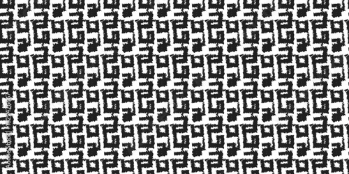 A seamless black and white abstract pattern with expressive texture and graphic rhythm. Modern minimalism for print, textiles, fashion, branding, packaging, interiors, and digital design.