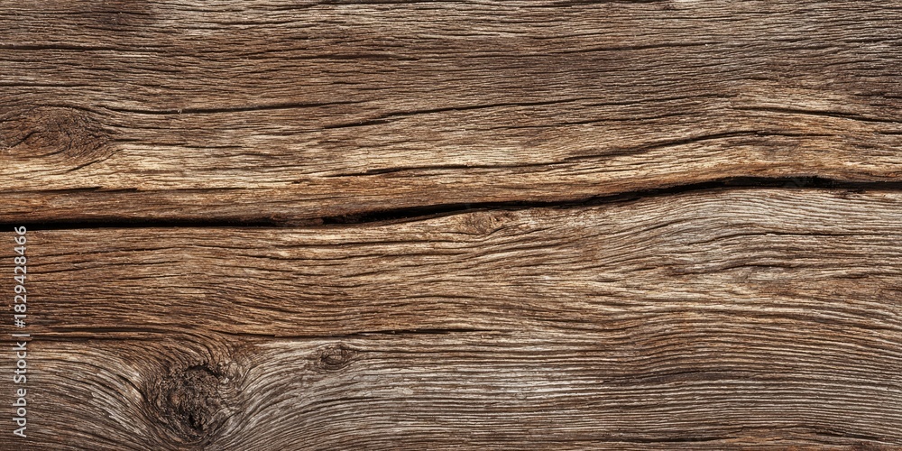 Fototapeta premium Weathered wood plank texture rustic setting high-resolution image natural environment close-up view captivating concept of aged timber