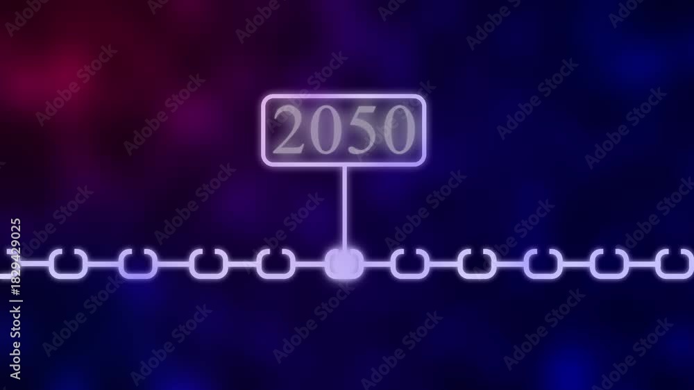 Scrolling Timeline Year Animation, 2050 Scrolling Timeline Year ...