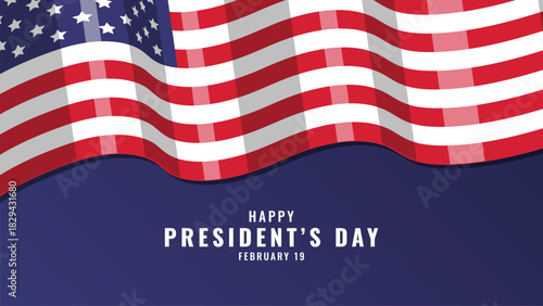 Happy President day united states holiday democracy. Great for cards, banners, posters.