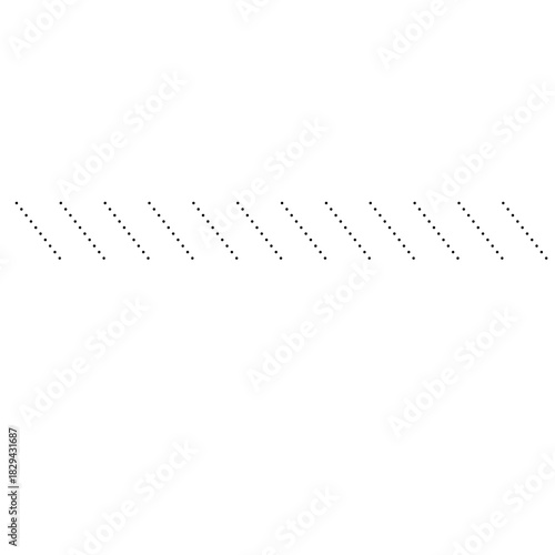 Geometric dotted diagonal line enhances modern layouts, presentations, or packaging with clean angular structure