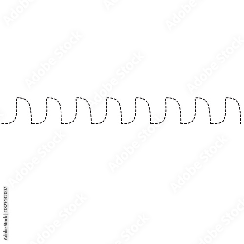 Fluid dotted wavy line brings organic motion to websites, presentations, or print materials needing subtle natural rhythm