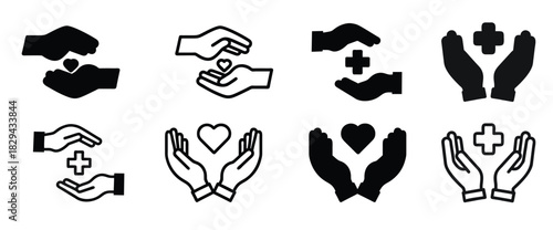 Charity and Relief vector icon illustration