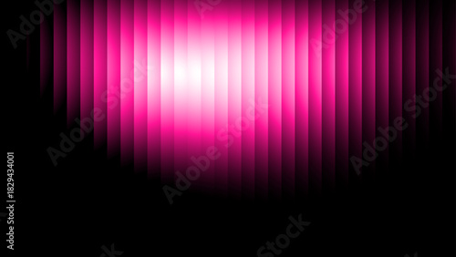 Abstract Glowing Pink Gradient Background, Futuristic Ribbed Glass Effect, Vector Illustration