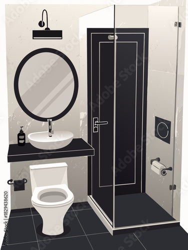 modern bathroom interior