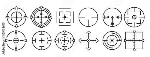  crosshair line symbol