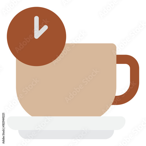 Coffee Mug with Clock
