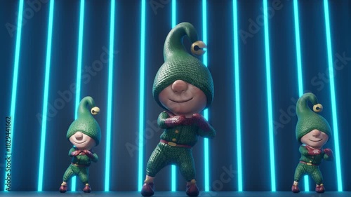  Christmas dance party with elf