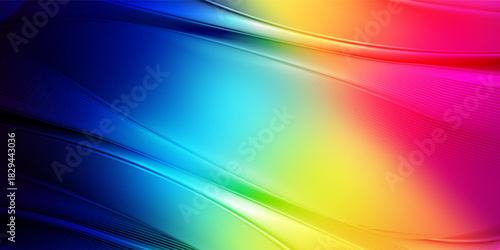 Pulsating neon lights ripple in vibrant waves of color. Neon gradient illusion. Visual rave of futuristic gradient flowing through glass lines with dynamic neon energy perfect for modern digital vibes