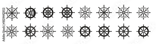 Ships Wheel Silhouette
