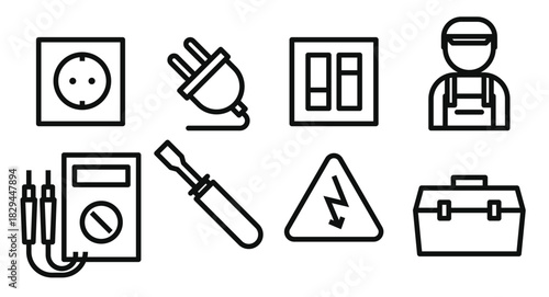 Electricity Icon Set