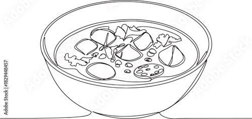 Elegant minimalist line art illustration of traditional portugue