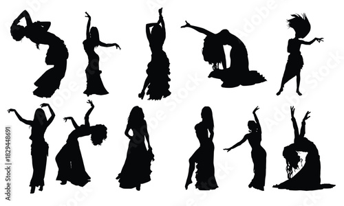 young girl dances east dance on stage 