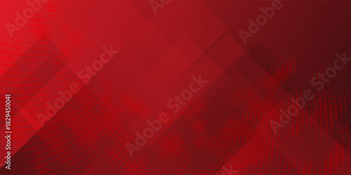 Red gradient with halftone abstract background for backdrop or presentation