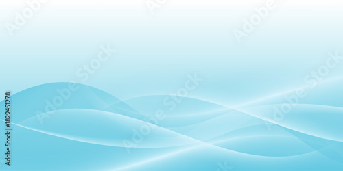 Abstract white wavy glowing lines on a blue background. Futuristic digital high-technology pattern. Health Care concept.