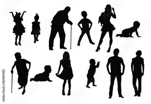 Siluetas Vector Human