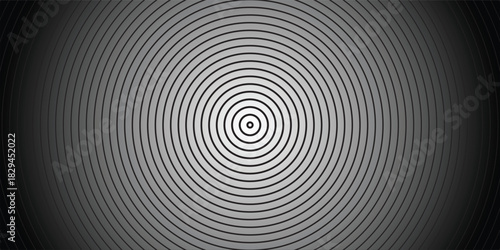 abstract black and white image of a spiral pattern of fingerprint effect. vector