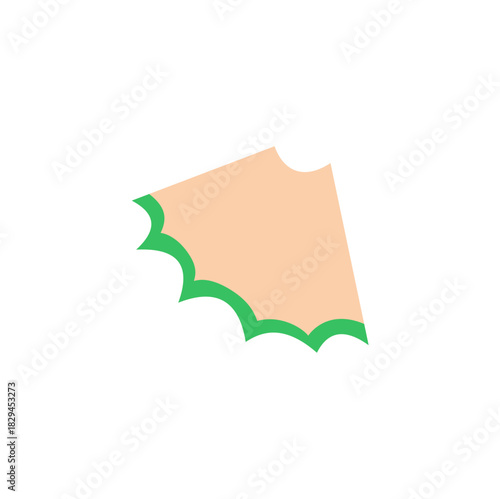 Pencil shavings vector illustration