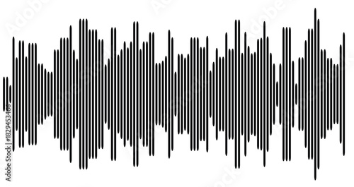 Sound wave or voice message icon music waveform track