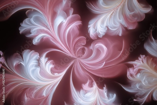 abstract background with flowers