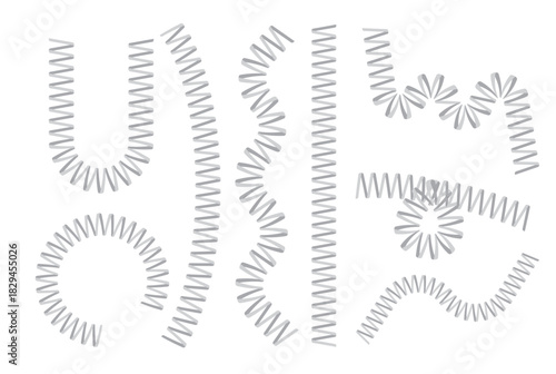 slinky icons vector