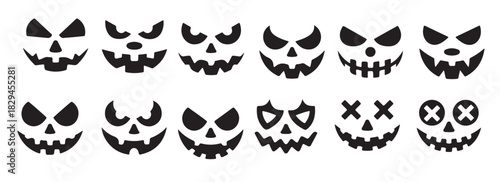 Spooky Halloween Pumpkin Carving Faces for Crafts