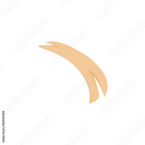 Wood shavings cartoon. shavings wood timber vector illustration