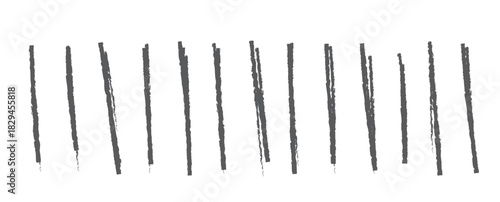 tally mark single counting sticks on an isolated