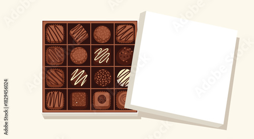 Delicious assortment of chocolates in elegant box, perfect for gifts or indulgent treats, offering sweet satisfaction