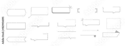 title frame quote text box border cute simple line speech