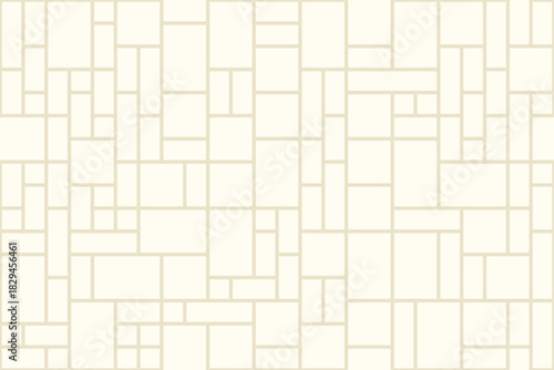 Monochrome geometric abstract pattern with rectangles, seamless vector illustration in neutral colors, abstract shapes design , perfect for textiles, wallpapers, packaging, or graphic design.