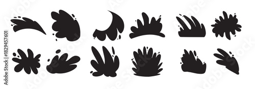 the ink splash for decor concept