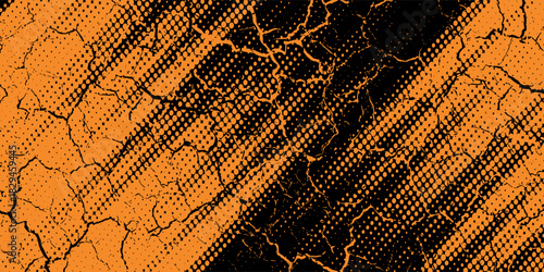 orange black brush Car sticker wrap pattern banner abstract sporty lines black orange color combination grunge brush pattern racing motorsport design.