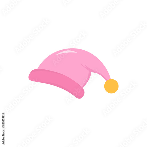Cartoon sleeping hat. Vector illustration. 
