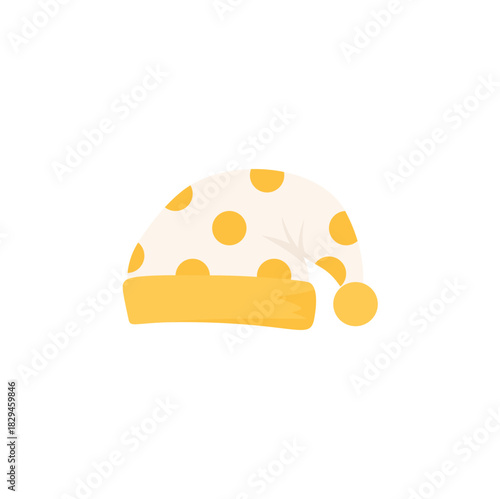 Cartoon sleeping hat. Vector illustration. 