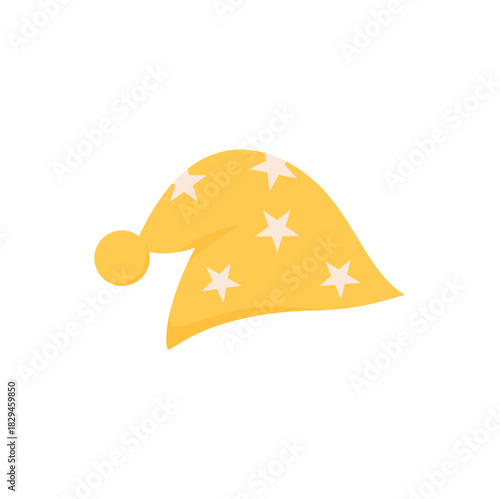Cartoon sleeping hat. Vector illustration. 