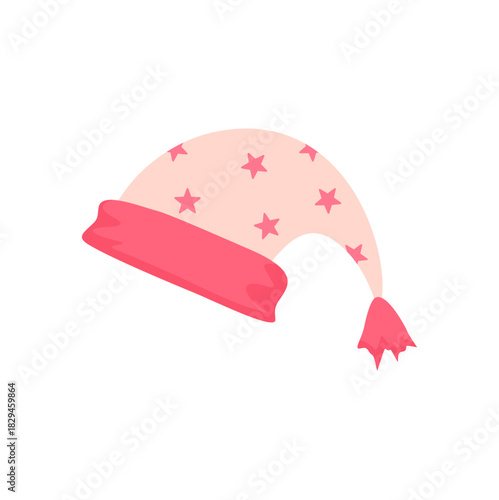 Cartoon sleeping hat. Vector illustration. 