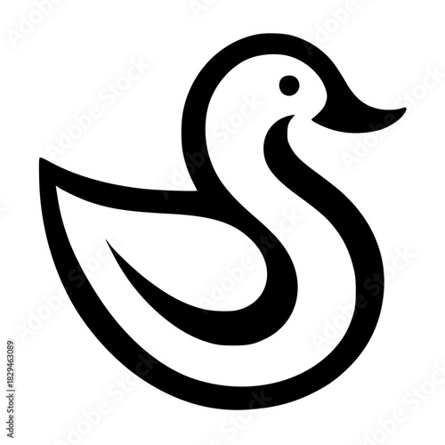 Wallpaper Mural Swan logo silhouette vector design Torontodigital.ca