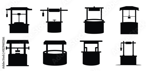 Tube Vector Silhouette Set | Cylindrical Shapes & Industrial Graphics Clipart