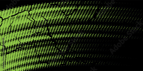 green black brush wrap car sticker pattern abstract banner sporty lines black green color combination grunge brush modern pattern racing motorsport vector design.